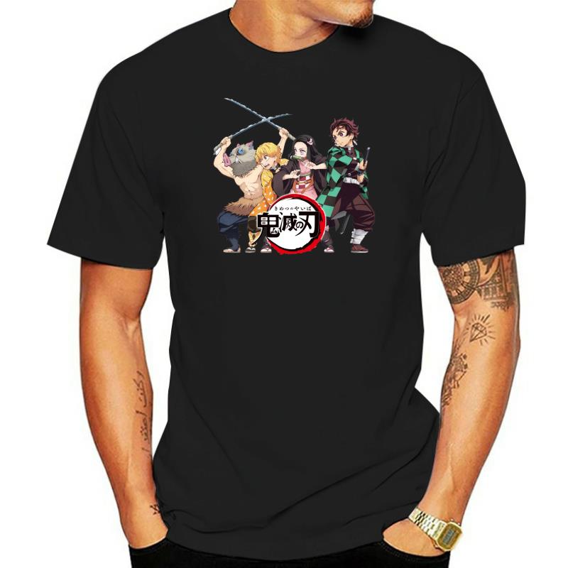 Family Bonds T-Shirts Unisex Cotton T Shirt Front Back Demon Slayer Kimetsu No Yaiba Anime Two Sides Short Sleeve Tee Plus Size