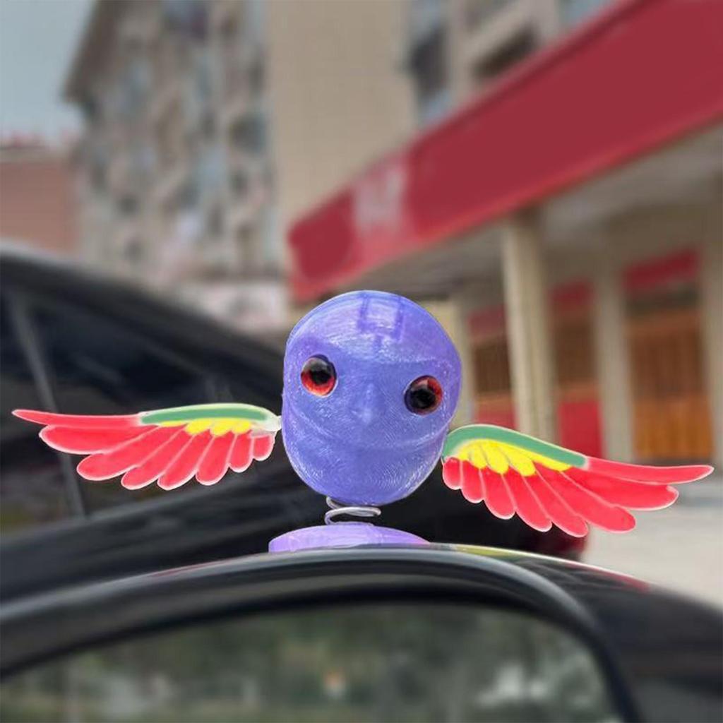 Flying Bird Motorcycle Decoration 3D Printed Auto Decoration Wind-Powered Automotive Exterior Ornament For Car Owners Drivers