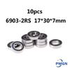 10pcs Bearing 6900 6901 6902 6903 6904 6905 6906 2RS RS Deep Groove Ball Bearing Double Seal Thin Section 6905 2rs Ball Bearings
