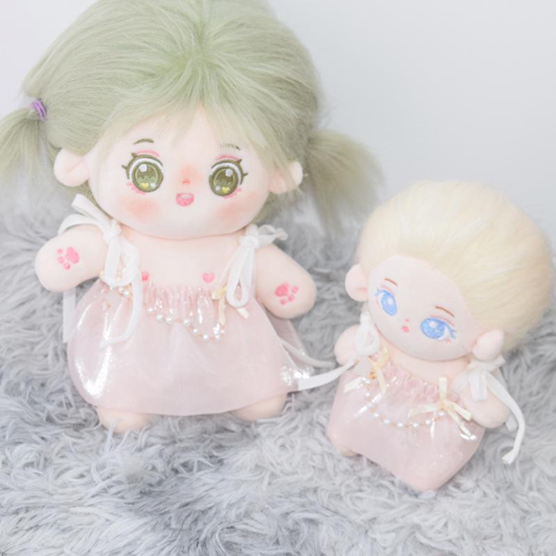 10cm-20cm Cotton Doll Summer Dress Set - Plush Toy Accessories