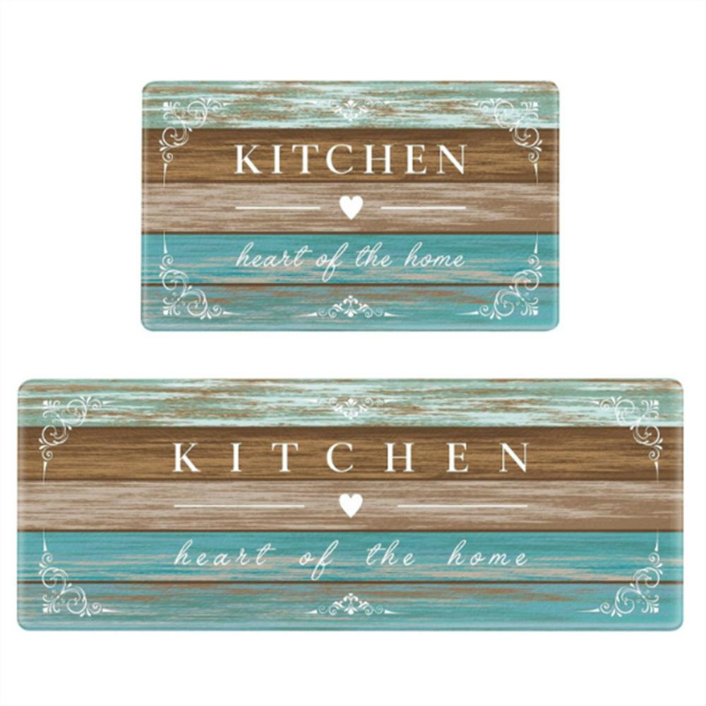 

Modern Kitchen Letters Long Carpet Floor Mat Anti Slip Washable Home Decor Hallway Laundry Room Doormat 40*120cm