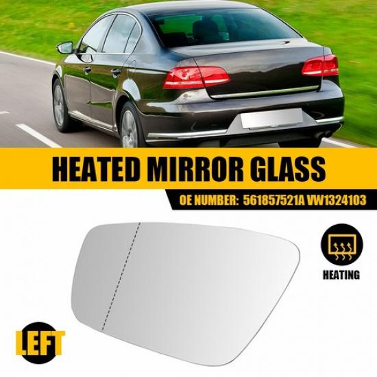 Mirror Glass For 2012-2015 Volkswagen Passat Driver Left Side Heated