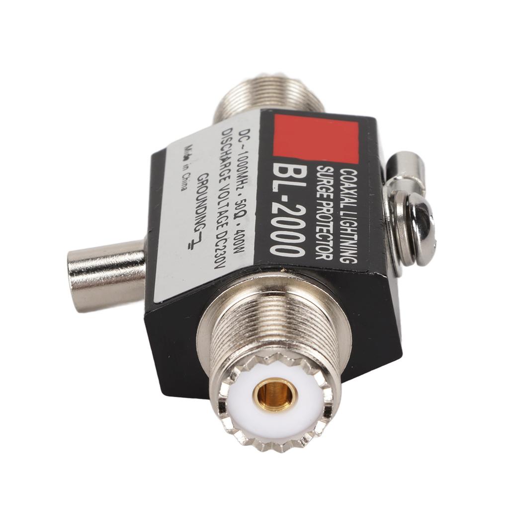 Yinitone BL‑2000 Coaxial Lightning Surge Protector PL259 Female to PL259 Female Coaxial Lightning Arrestor