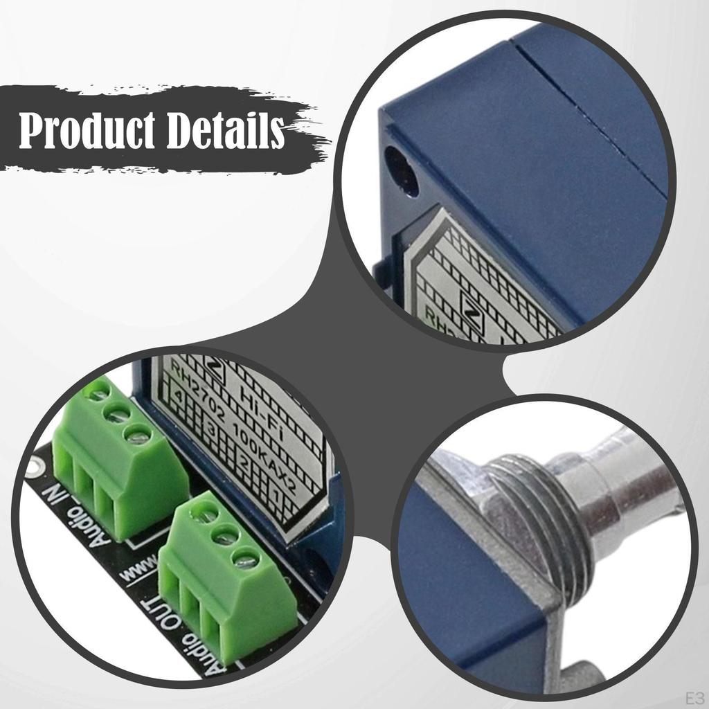 PH2702 Volume Control Potentiometer Audio 2-channel Easy DIY Installation for
