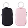 With Ring Buckle PU Leather Coin Purse Waterproof Change Pouch with Keychain Portable Key Bag  Card