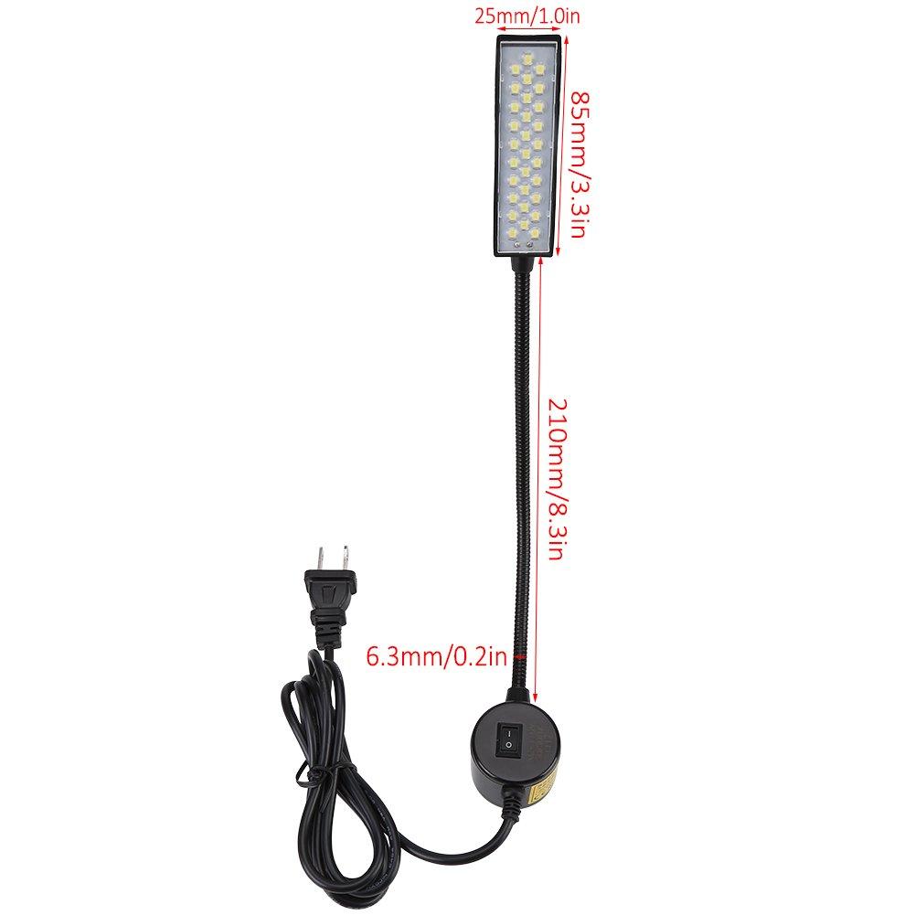 Hilitand LED Sewing Machine Light, Desk Lamp, Magnetic Base, 1.4m, AC110V, K-30MP