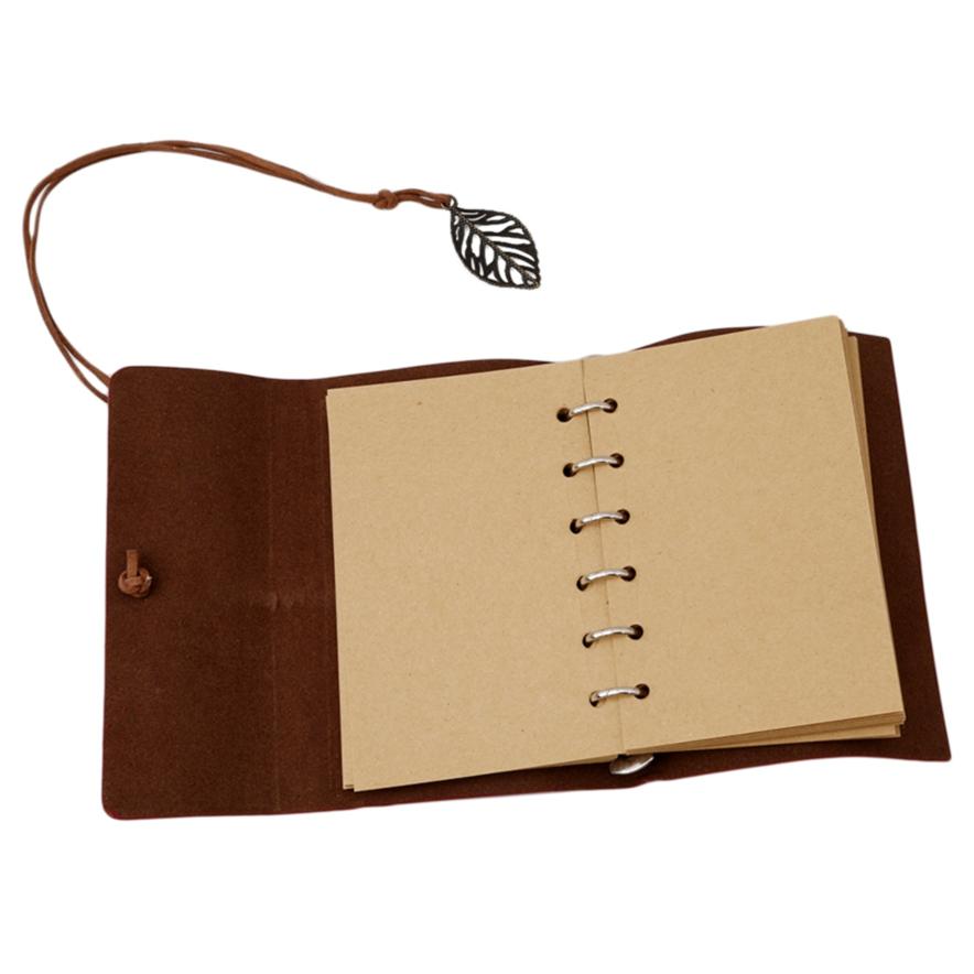 Retro-Persönlichkeits-Leder-Notizbücher, Journal-Notizblöcke, Ringbuch-Tagebuch-Notizbuch