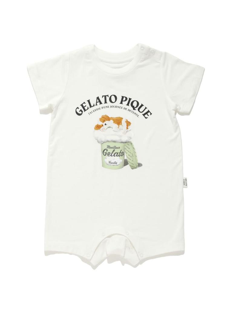 BABY Sleeping Dog Romper PBCO252672 OWHT 80 [Gelato Pique]