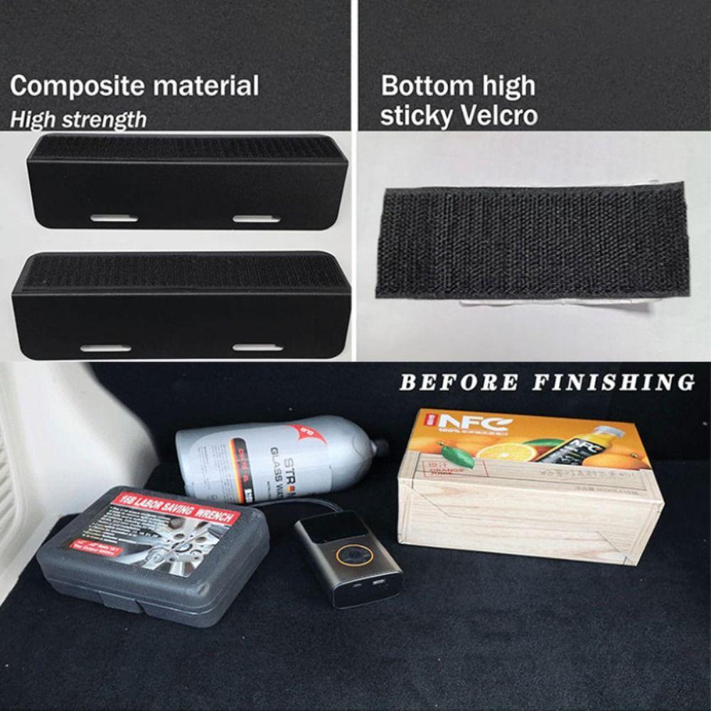 3pcs Sturdy Locking System Cargo Divider Adjustable Trunk Organizer Luggage Holder Automotive Cargo