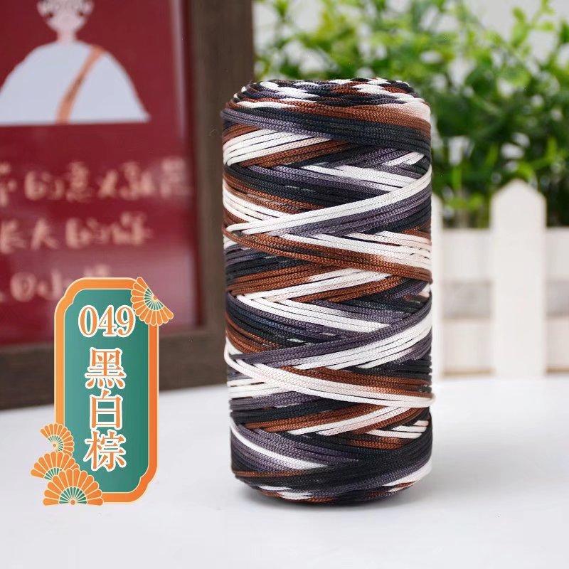 Mercerized Ice Hemp Thread 100G Shaft Medium And Thin Hollow Thread Sun Hat Shoes Crochet Hand-Woven Thread Full Free Shipping