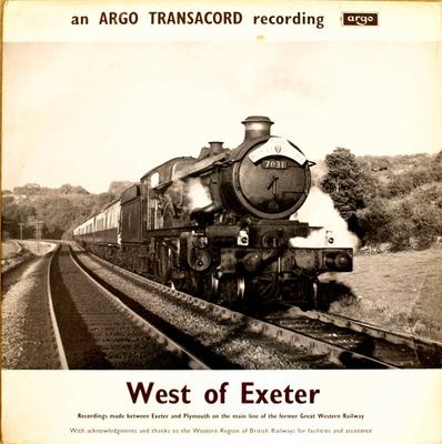 LP Record NO ARTIST - West Of Exeter DA9 Argo 1961 UK Sound Effects & Nature Used