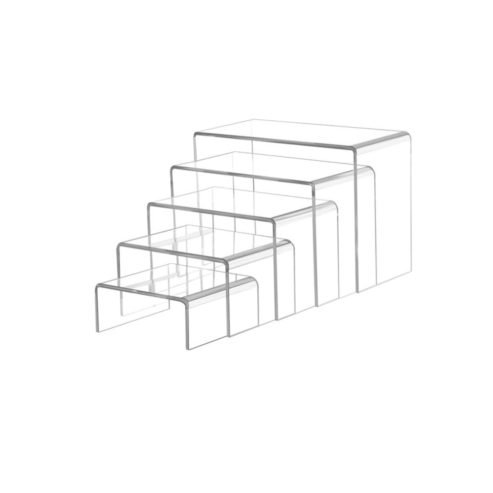 

5/10pack Acrylic Risers Display Stands Multi-function Storage Rack Acrylic Shelf for Show Decor Display, Toys, Cupcake