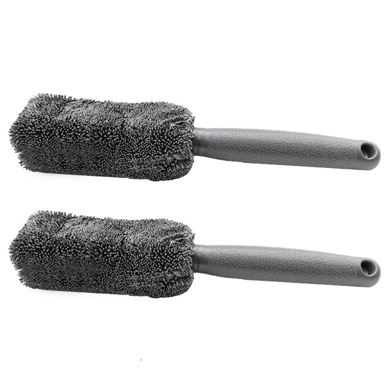 Cleaning Brush Microfiber Wash Wheel Detailing Car Tire Hub Long Handle Washing Tool For Car Trunk Motorcycle Auto Washing Tools