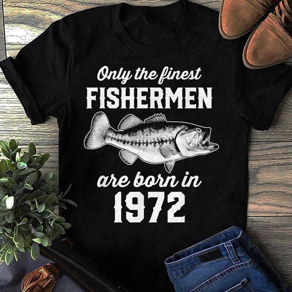 50 Year Old Fishing Fisherman 1972 50th Birthday Fish Life Women T Shirts Cotton Tops