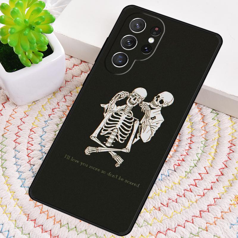 Skelett Liebhaber TPU Handyhülle Für Samsung Galaxy note 10 pro S26 S25 S24 S23 S22 Ultra Plus S21 FE S20 Stoßfeste Hülle
