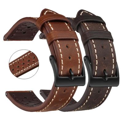 Leather Rally Strap 18mm 20mm 22mm 24mm Watch Leather Strap Wrist Watch Band Soft Calfskin