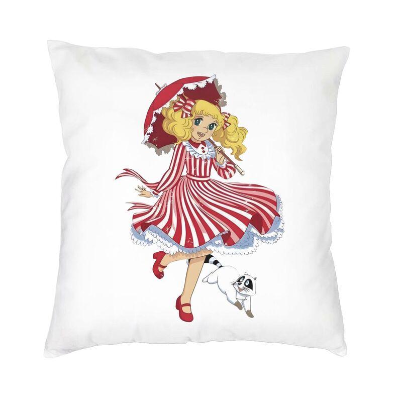 

Luxury Candy Candy Logo Cushion Covers xcm Velvet Anime Manga Pillow Case for Car Square Pillowcase Home Decorative 30cmx30cm
