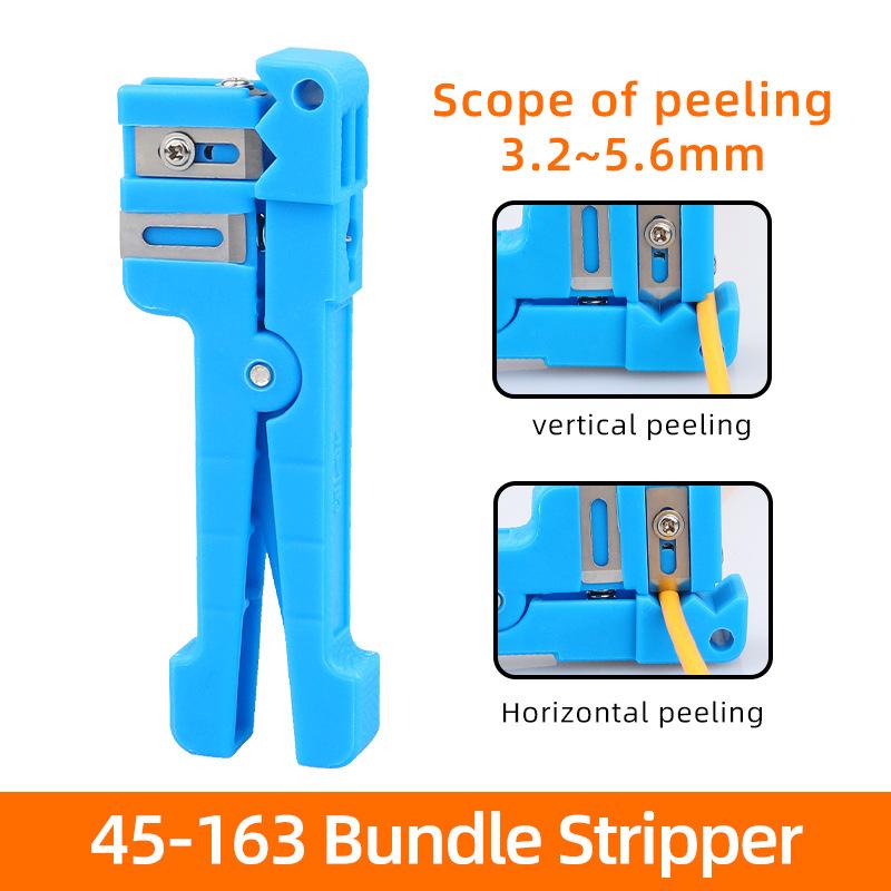 1Pc Fiber Bundle Stripper Fiber Optic Stripper 45-162 45-163 45-165 Coaxial Cable Stripper Optical Cable Slitter Wire Stripper