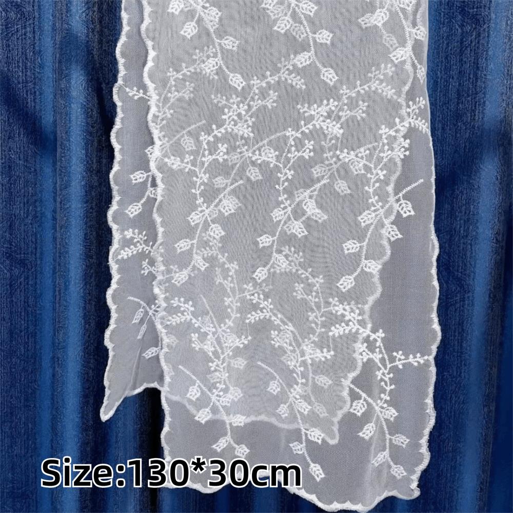 Embroidered Design Hollow Lace Scarf Lace Material Photo-Ready Shawl  Sun Protection