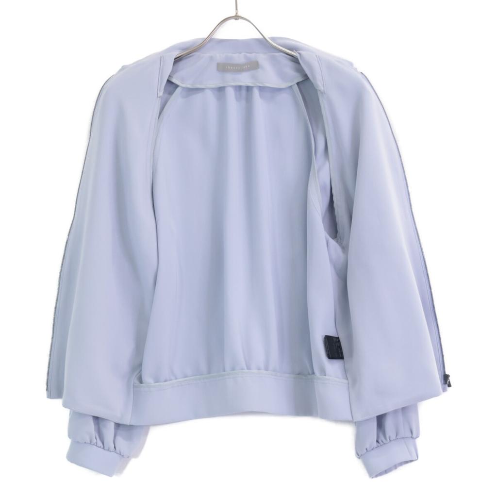 theory luxe [2011] 03-3104116 Row Crepe Karri Zip-Up Blouson Jacket 38 purpleUsed