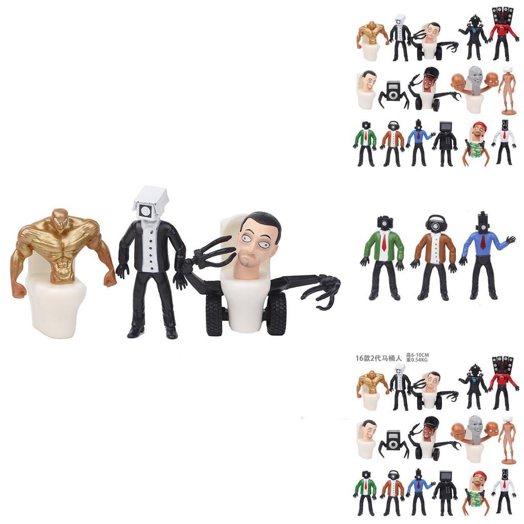 Skibidi Toilet Figur PVC Anime Charakter Modell Sammelspielzeug für Schreibtischdekoration