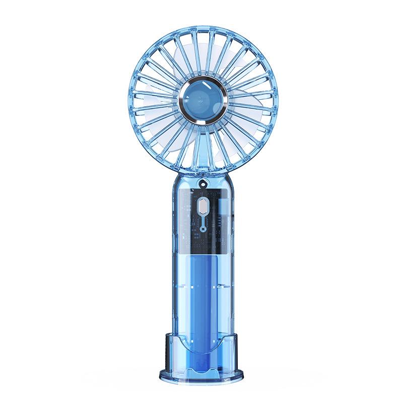 

X11 Premium Transparent Mini Fan and USB Phone Holder 170*72*40mm синій