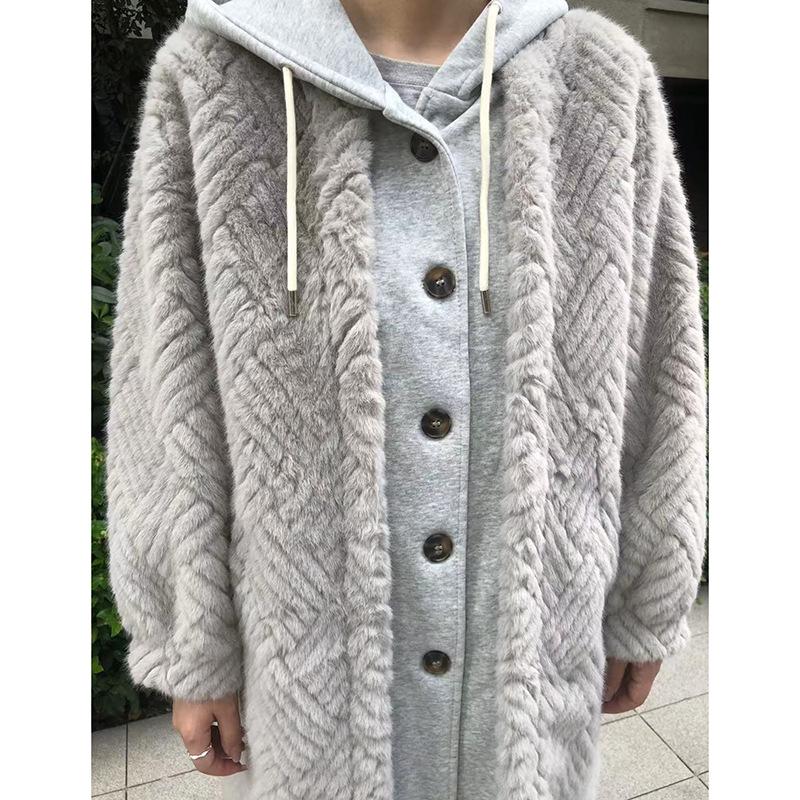 

Women s 2025 Faux Fur Lambswool Leather Coat - Autumn/Winter Long Style One Size