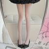 Big Diamond Plaid Stockings, Black Silk Japanese Hot Girl Checkered Cross Striped Jacquard Pantyhose Women'S Super Thin And Transparent