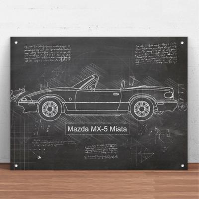 Mazda MX-5 Miata Αυτοκίνητο Μεταλλική Πινακίδα Τοίχου Διακόσμηση Μόδα Τέχνη Διακόσμηση Αφίσα,Man Cave,Γκαράζ,Μπαρ