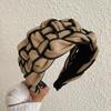 PROLY New Fashion Over Size Wide Side Hairband Handmade Braided Headband Vintage Turban Autumn Hair Accessories