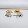 S925 Sterling Silver Heart Clasp Necklace & Bracelet Connector for 8-12mm DIY Pearl Accessories