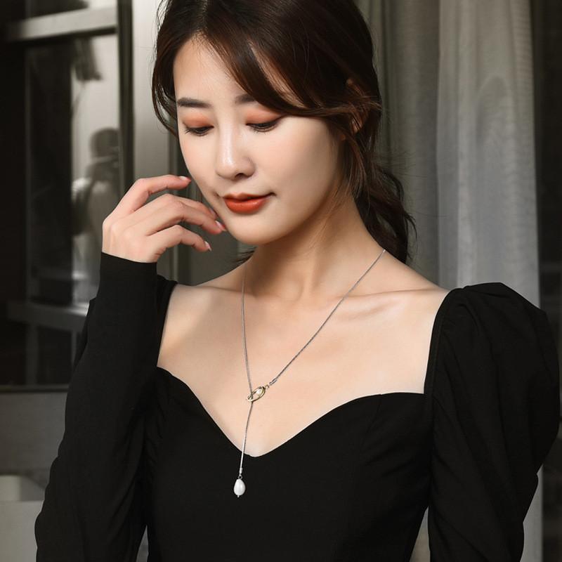 Elegant Pearl Tassel Necklace 2024 New Fashion Sweater Chain High-end Luxury Jewelry