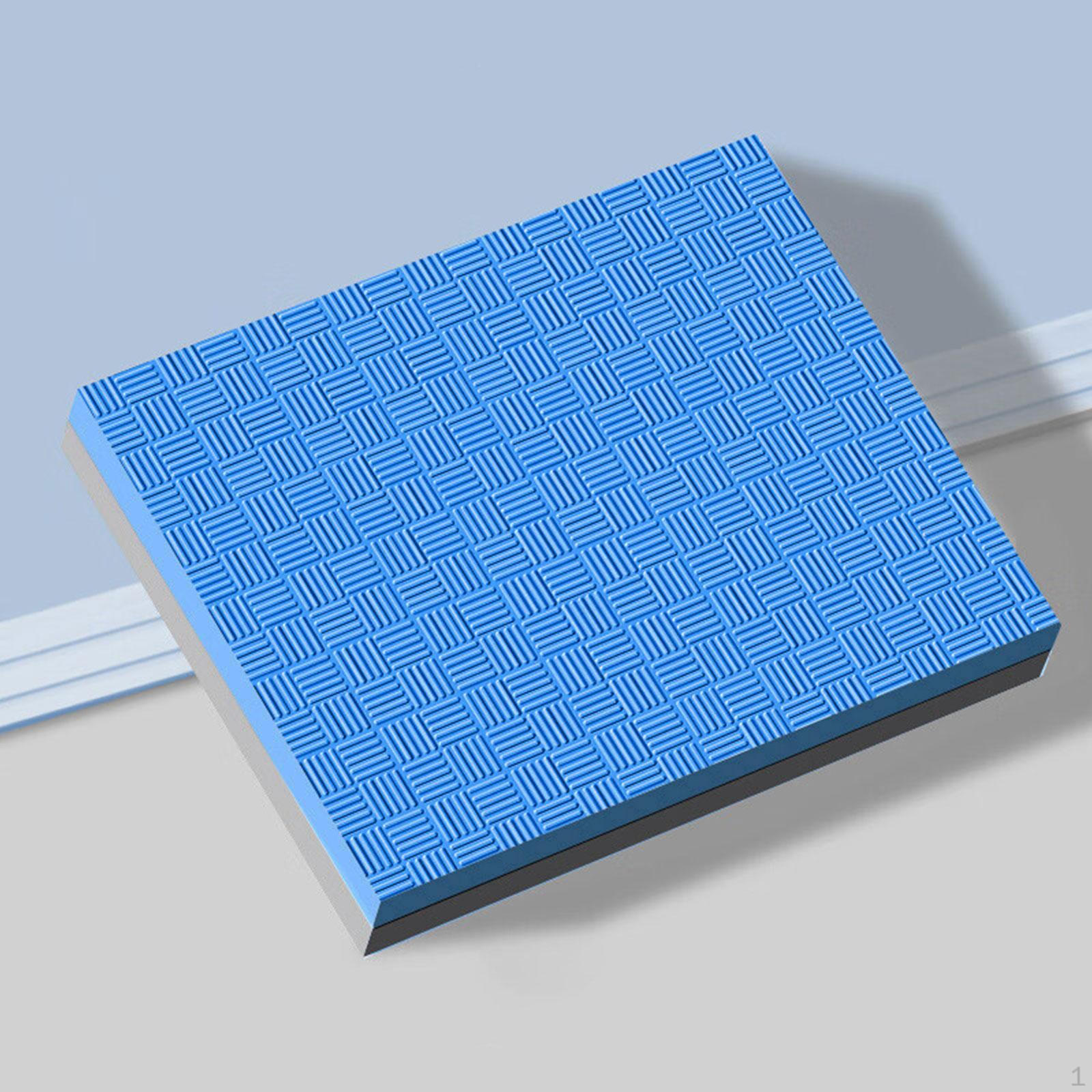 Балансировочная подушка, коврик для упражнений, мягкие поролоновые наколенники для домашнего спортзала и пилатеса. Blue Gray