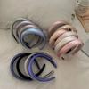 Glanzende Satijnen Stof Hoofdband Brede Kruis Haarbandsels Dagelijkse Hoofdbedekking Zoete Eenvoudige Hoofdbanden Dames Haaraccessoires