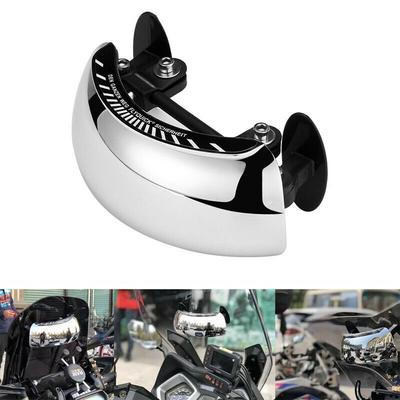 Motorcycle Windscreen 180+ Degree Blind Spot Rear View Mirror Wide Angle Windshield Rearview Mirrors Safety Auxiliary Small Mirror for BMW