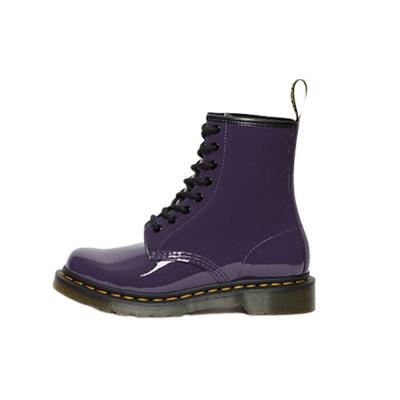 Einfach Bequem Vielseitig Martin Stiefel Damen Stiefel Schwarz Johannisbeere-Lila 27216628