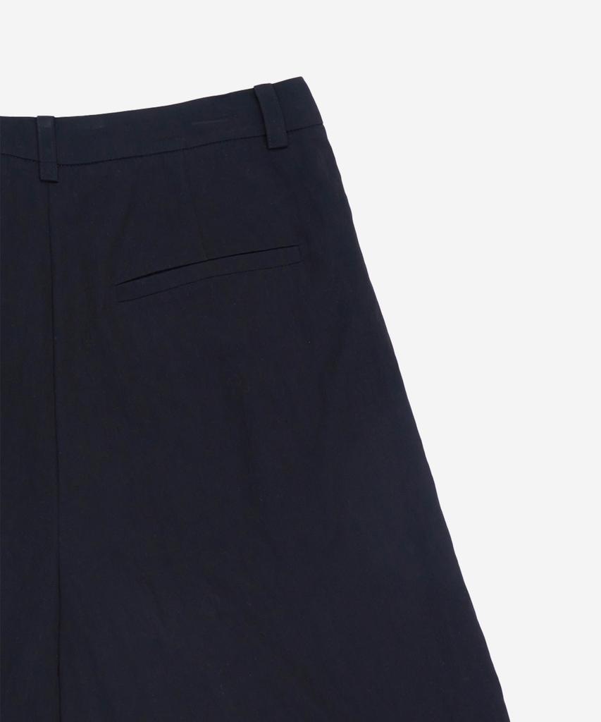 Pildeoseu Women'S Pintuck Wide Half Pants Black