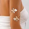 Fijn Emaille Bloemen Manchet Armband voor Vrouwen Elegante Vergulde Verstelbare Open Armband Esthetische Bruiloft Feest Sieraden Cadeau