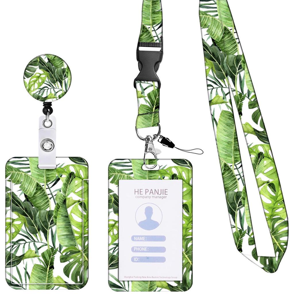 Double-Sided Printed ID Card Holder with Lanyard