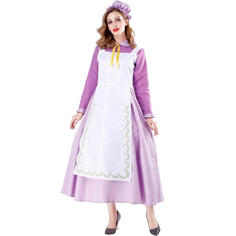 M-XL Halloween costume, cosplay tea pot lady maid costume, princess servant costume cosplay uniform