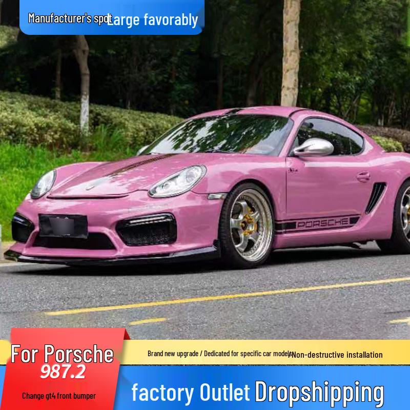 Compatible GT4-Style Front Bumper Upgrade for Porsche 987.2