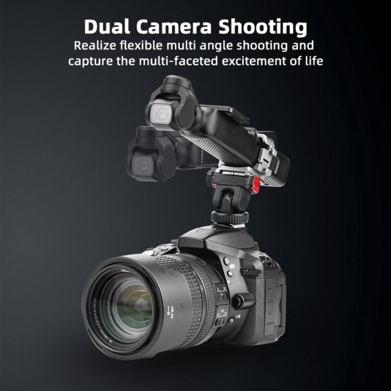 Expansion Adapter for Pocket 3 Fast Mount Replacement Cold Shoe Bracket Multifunctional Expansion Frame Accessories