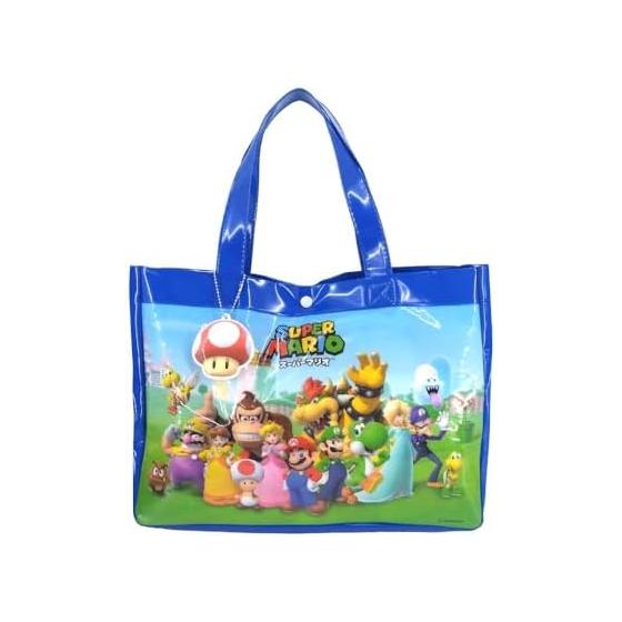 Super Mario Beach Boston Bag with Keychain for Pool and Swimming