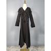 Export H Home Stylish Fashion Long Sleeve Ruffles Special-Interest Design Hepburn Black Elegance Beautiful Casual Dress
