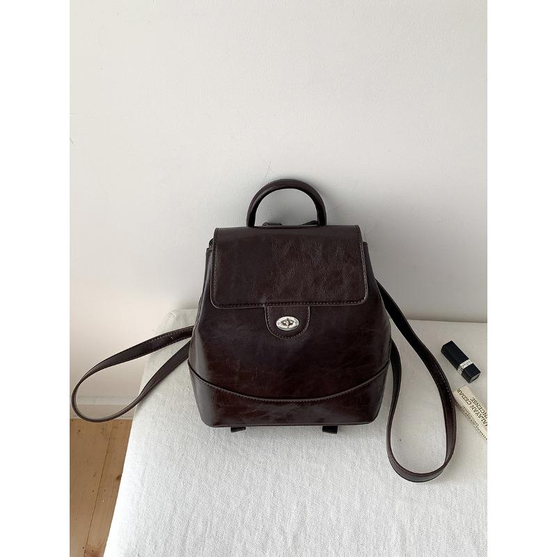 Silver backpack niche new women's backpack trend fashion student small backpack women