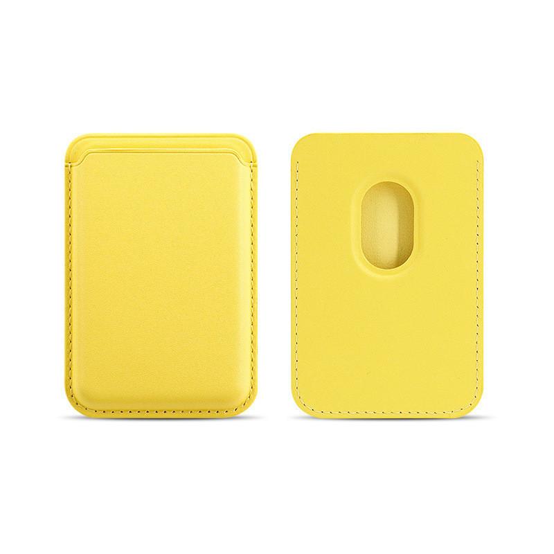 Elegante Tarjetero Antigolpes Magsafe Para 14 13 Y 15 Pro En Rojo Cereza