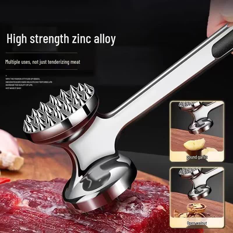 Stainless Steel Double-Sided Meat Tenderizer Hammer