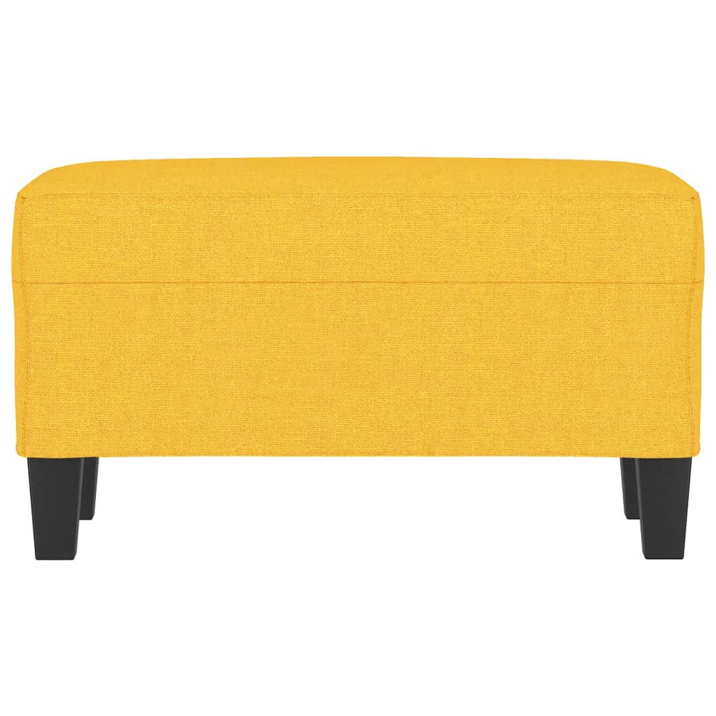 Yellow Fabric Bench 70 X 35 X 41 Cm