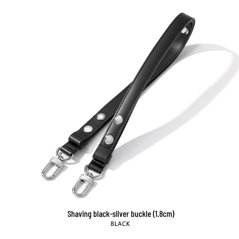 MHS-C-38 Adjustable Three-Speed Brown Women's Underarm Bag with Rivet Shoulder Strap, 26 Wash Bag Transformation.