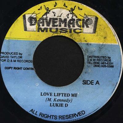 7inch Record LUKIE D - Love Lifted Me NONE Davemack Music 1994 Jamaica Reggae, Ska & Dub Used